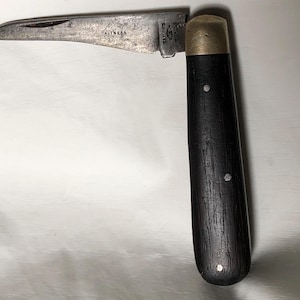 Genuine Vintage Taylors Eye Witness Single Blade Gentlemans Pocket Knife Wood Scales Sheffield England folding