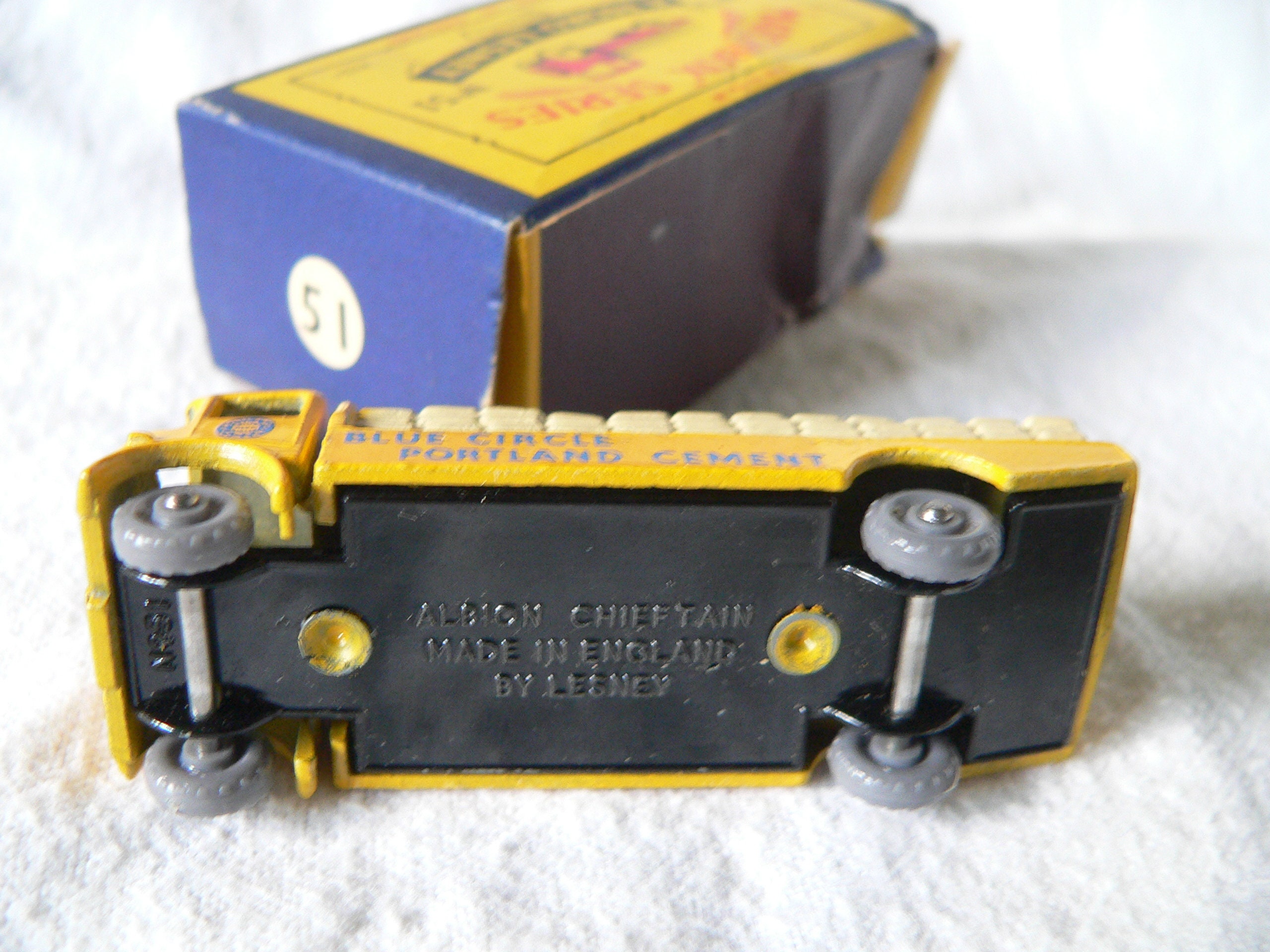 Mint Matchbox No. 51 Albion Chieftain Blue Circle Portland
