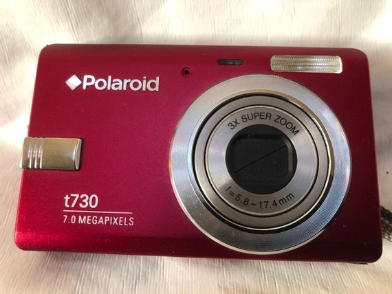 Vintage Polaroid Pink T730 Digital Camera + Case - Etsy Vintage Polaroid Pink T730 Digital Camera + Case - Etsy