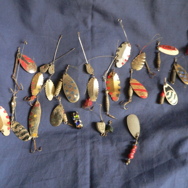 Vintage D.A.M. Spinner Lures Ultralight Lure Mix DAM Spinner Rare Fishing Lure