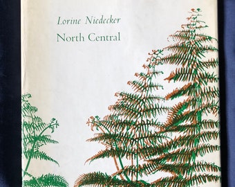 North Central Lorine Niedecker First Edition Hardcover Book 1968 Fulcrum Press + Complimentary Slip