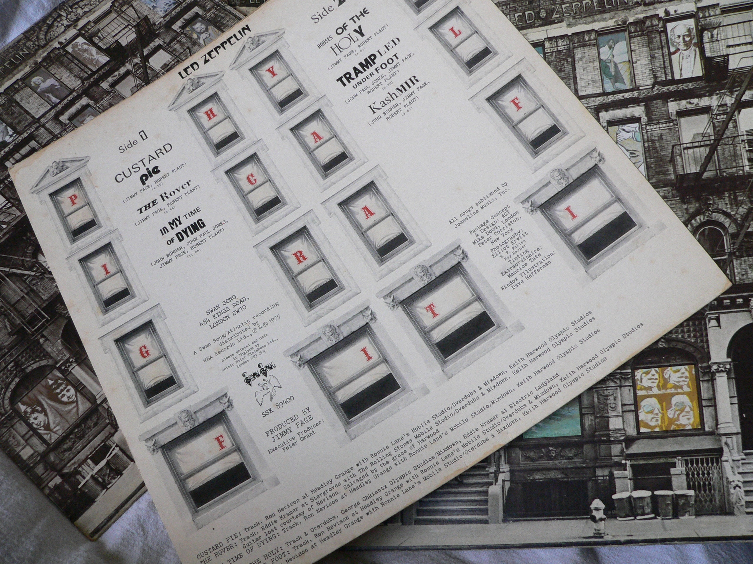 Led Zeppelin Physical Graffiti Swan Song SSK 89400 LP Record Vinyl