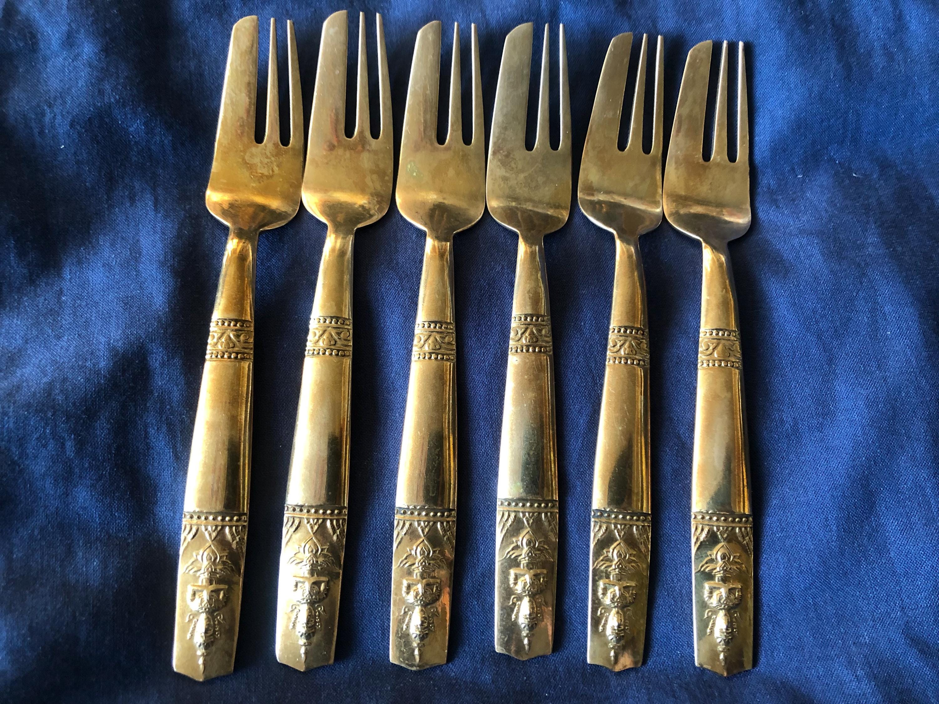 タイランド　silver スプーン　　2本 Thailand silverware - Etsy 日本