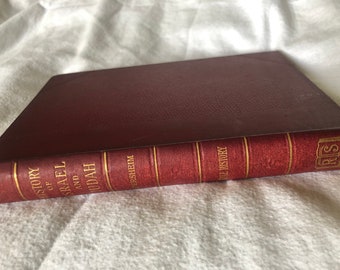 La historia de Israel y Judá Alfred Edersheim 1895 Libro de historia bíblica firmado