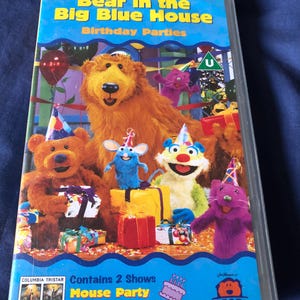 Bear In The Big Blue House: Birthday Parties Pal VHS video Tape Authentic Rare