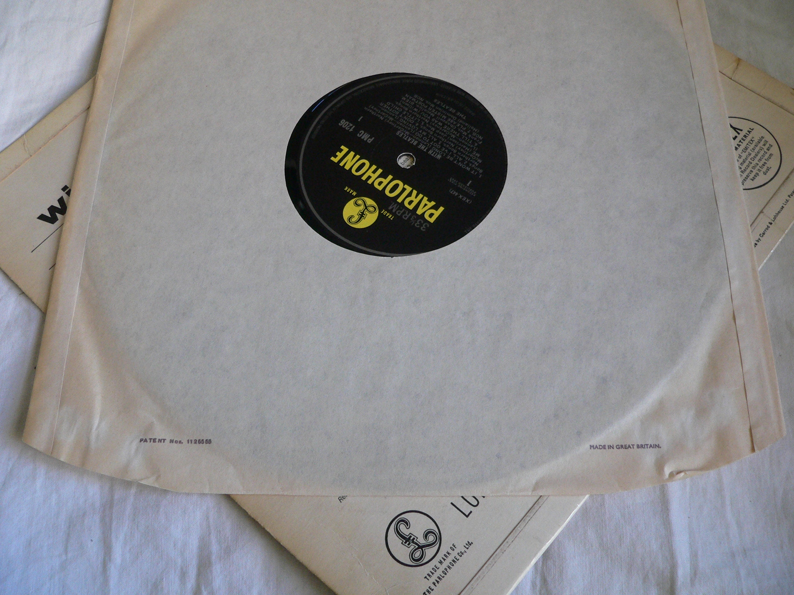 The Beatles With the Beatles Gotta / Jobete XEX 448 - 1N - MONO
