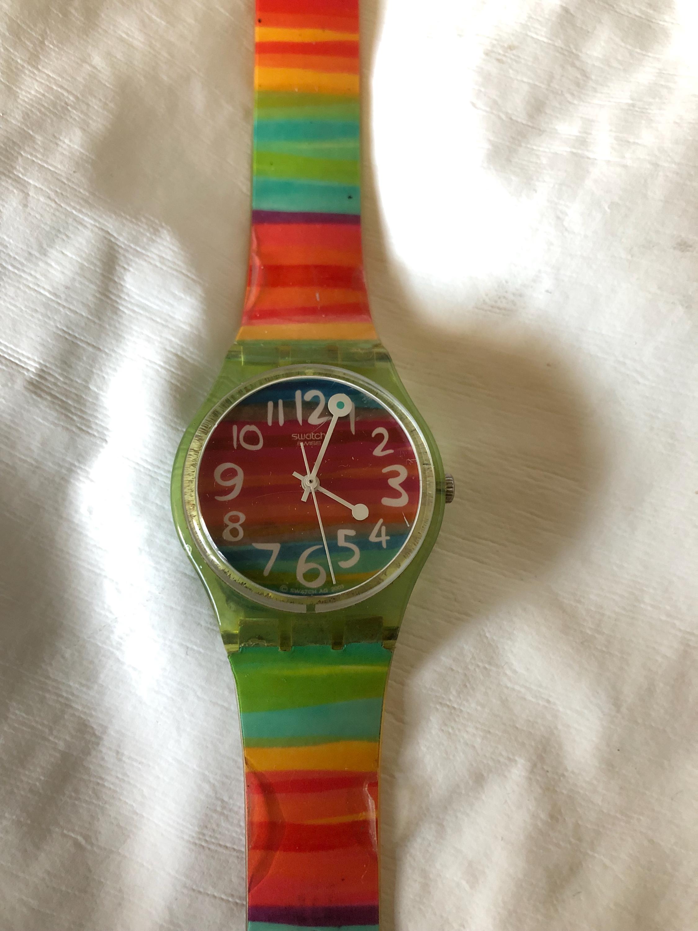 Vintage Swatch Watch Color the Sky GS124 2004 Swiss GWO