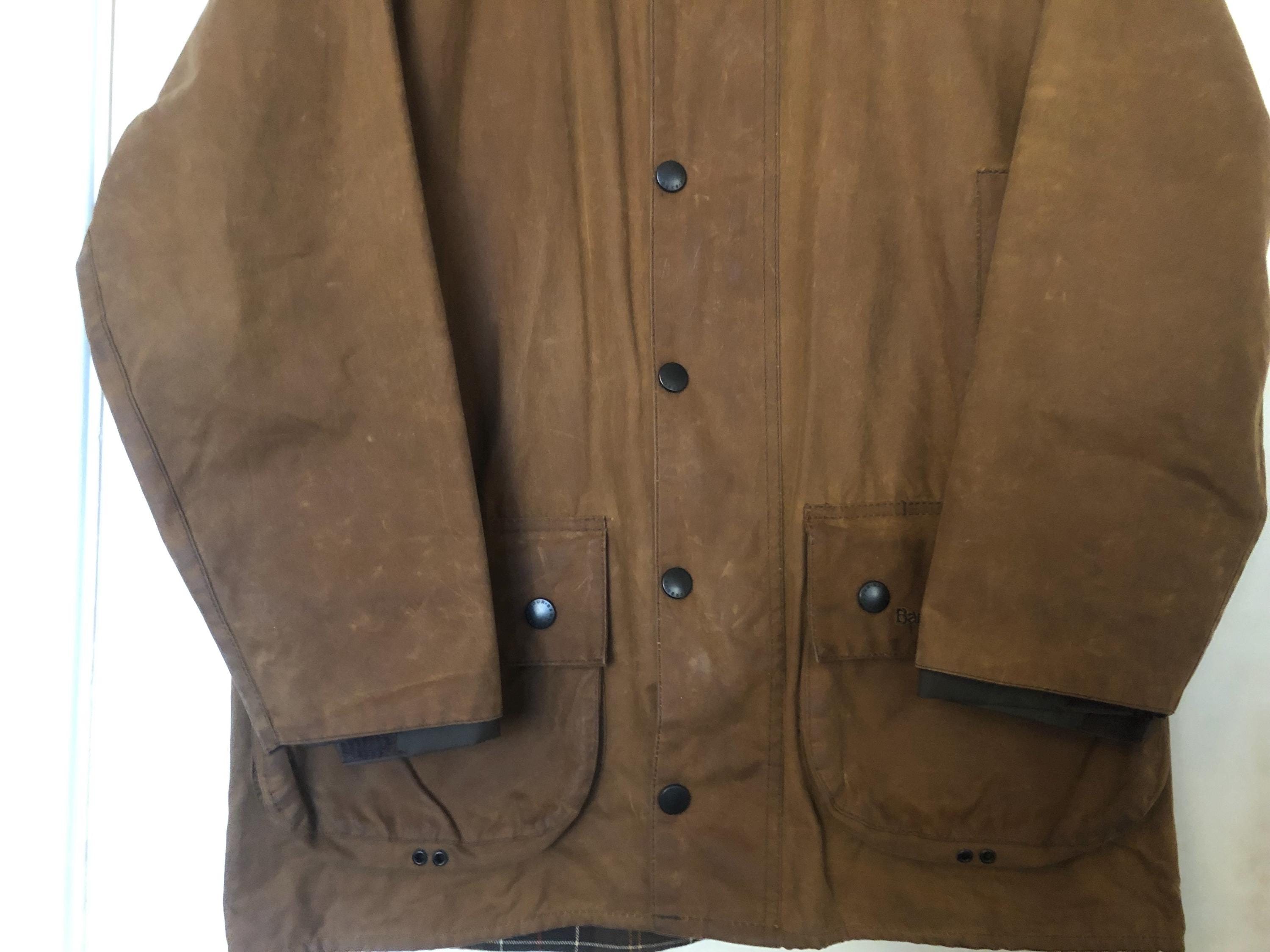 Barbour Classic Moorland Wax Jacket A821 Mens C38 Medium Beige