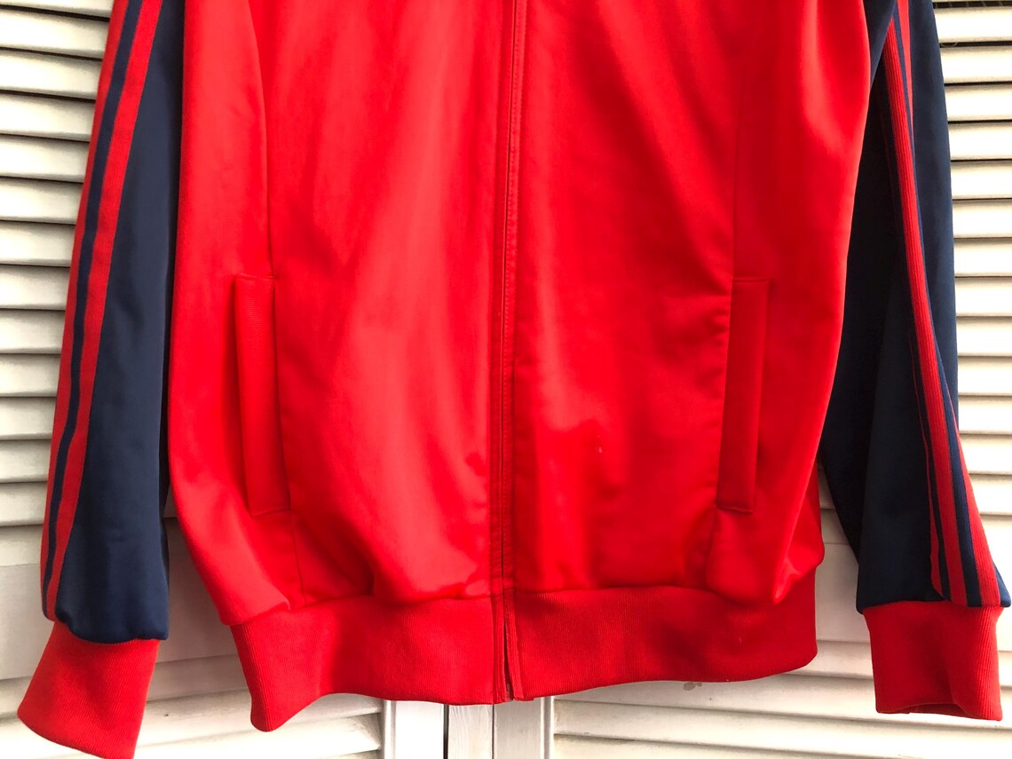 Tracktop Adidas Velours Vintage Années 80 - Taille XS - Deadstock, état Impeccable