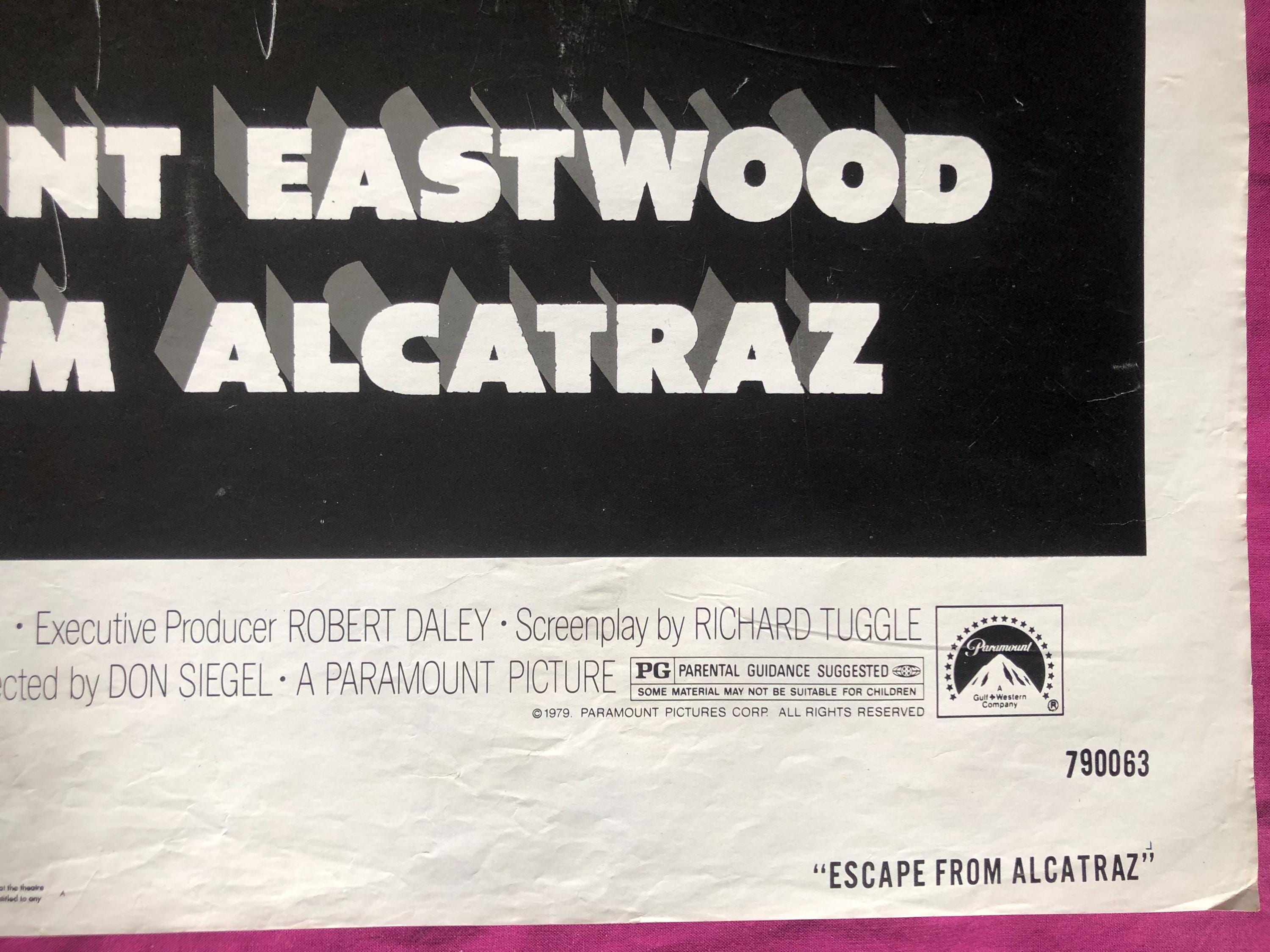 アルカトラズからの脱出 オリジナル 1979年 アメリカ映画ポスター