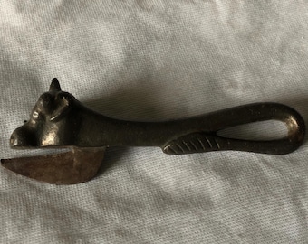 Original WW1 Bully Can Tin Opener For Bully Beef Bull's Head Cast Iron Vintage