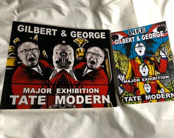 Gilbert & George Major Exhibition Tate Modern 2007 Softback Book 208 Pages + Exhibition Brochure 1st Edition