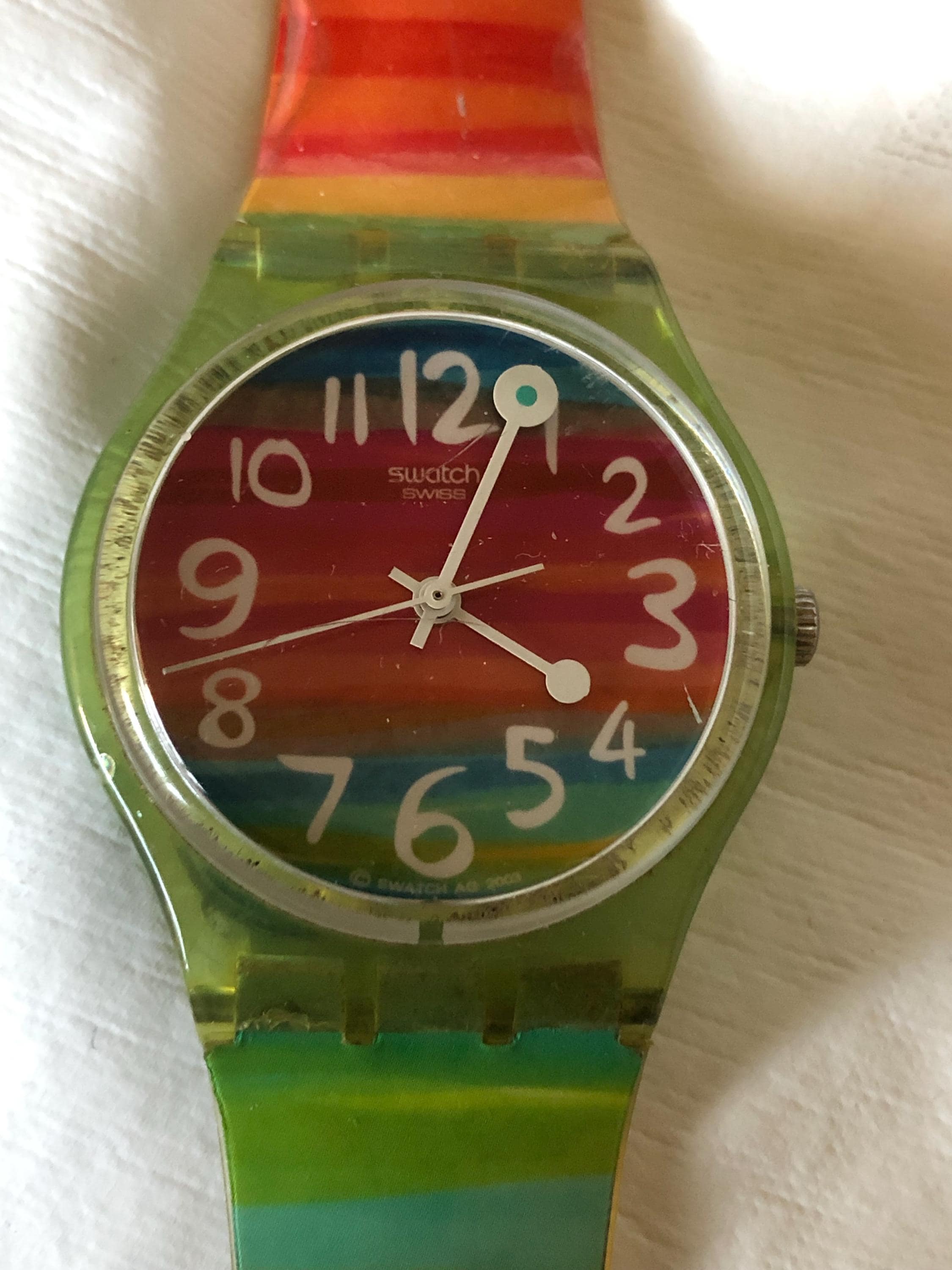 Vintage Swatch Watch Color the Sky GS124 2004 Swiss GWO