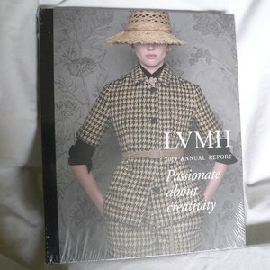 LVMH 2019 release of its Annual Report showcasing 2019 accomplishments Moet Hennessy Louis Vuitton Book