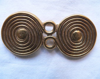 Rare Metropolitan Museum Of Art MMA USA Gold Plated Spiral Spectacle Brooch