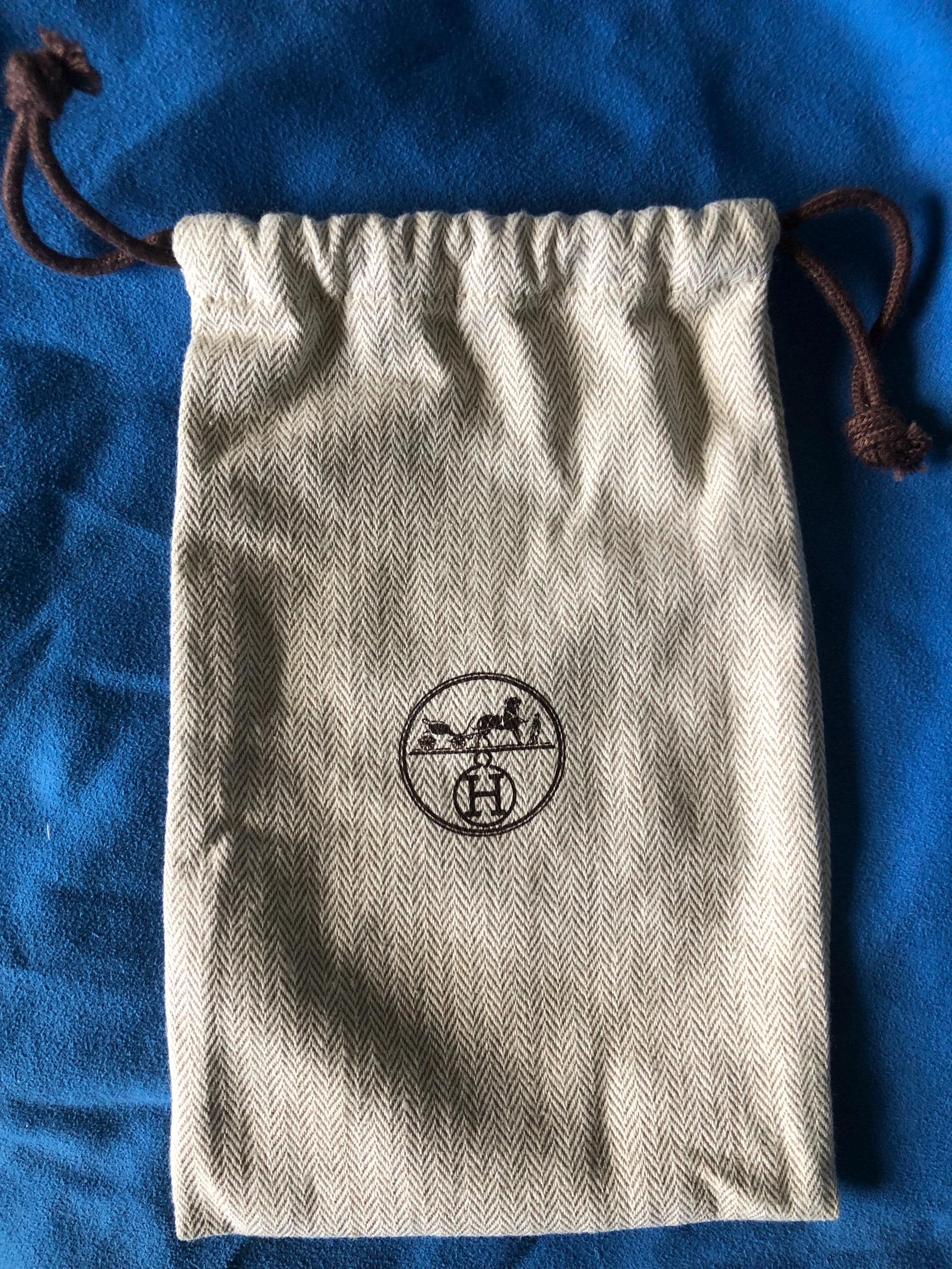 HERMES 巾着 レザー ブラウン ケース HERMES（エルメス） 新品未使用展示品 ウェイ ショルダーバッグ ヴォー