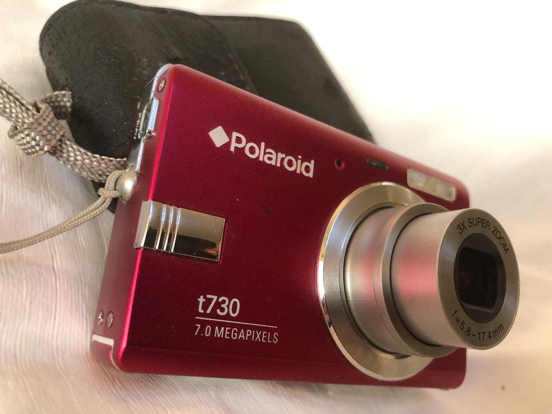 Vintage Polaroid Pink T730 Digital Camera + Case - Etsy Vintage Polaroid Pink T730 Digital Camera + Case - Etsy
