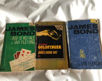 3 James Bond  007 Ian Fleming Pan Books Paperback 1960s