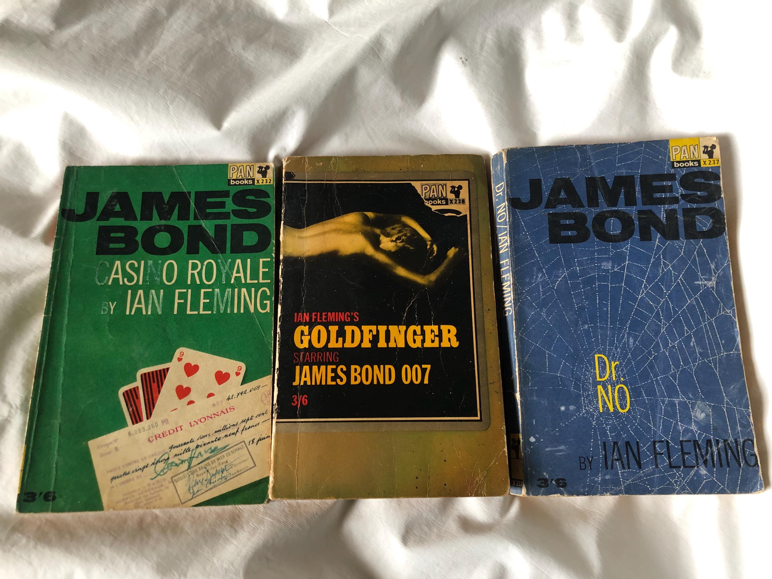 3 James Bond 007 Ian Fleming Pan Books Paperback 1960s