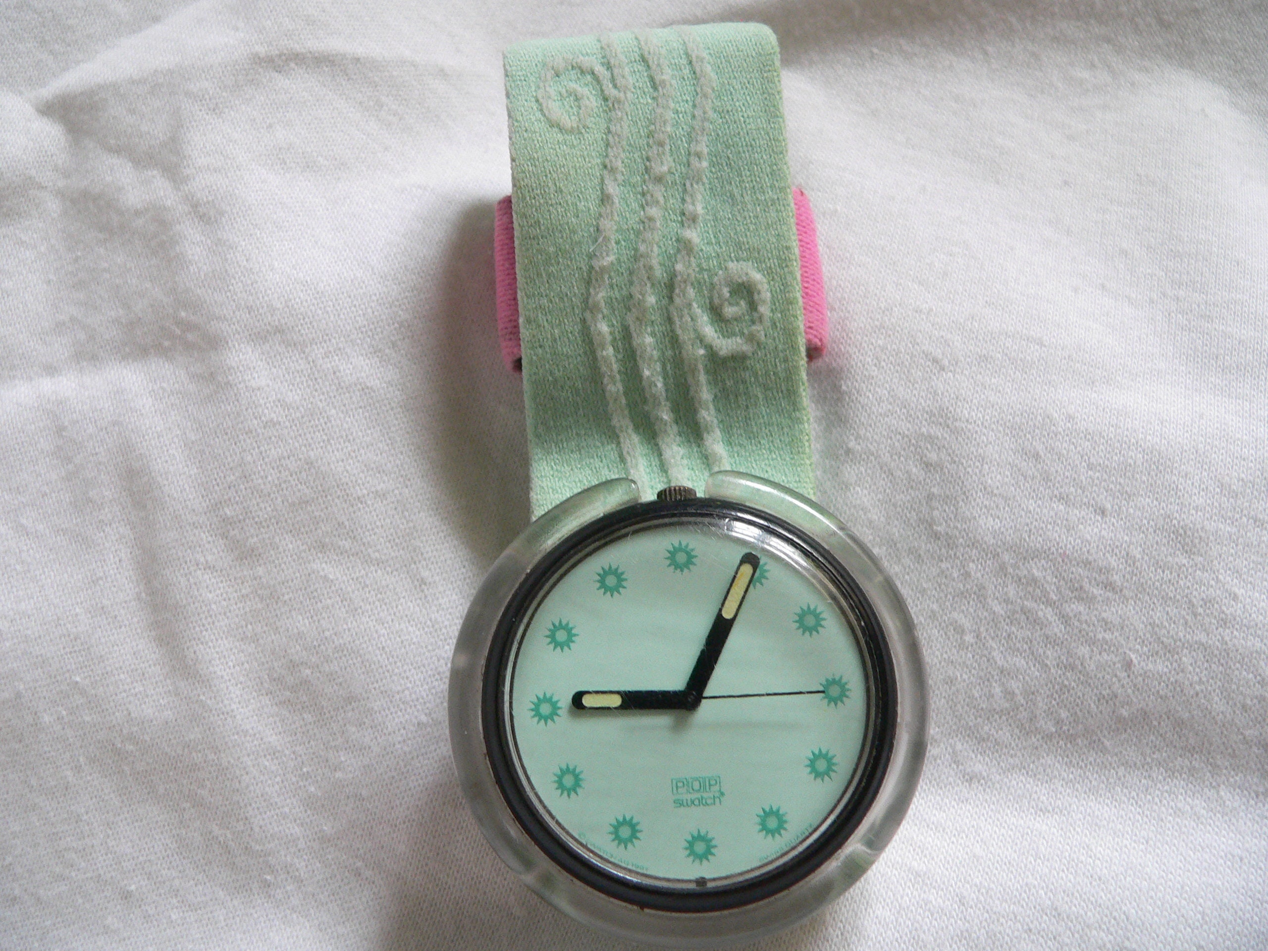 Swatch Pop Watch 1992 MINT SEA PWB166 Vintage Genuine Rare Running