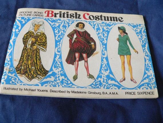 Rare Brooke Bond Complete Set of Tea Cards British Costume in Album  Complete - Etsy