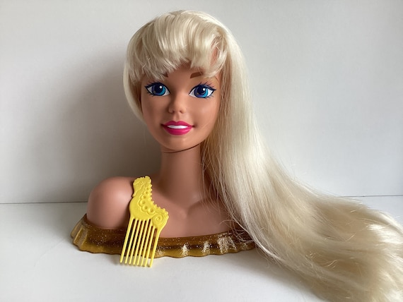 Vintage 1990s JEWEL HAIR MERMAID Barbie Styling Head Fashion Face Mannequin Bust Etsy Canada