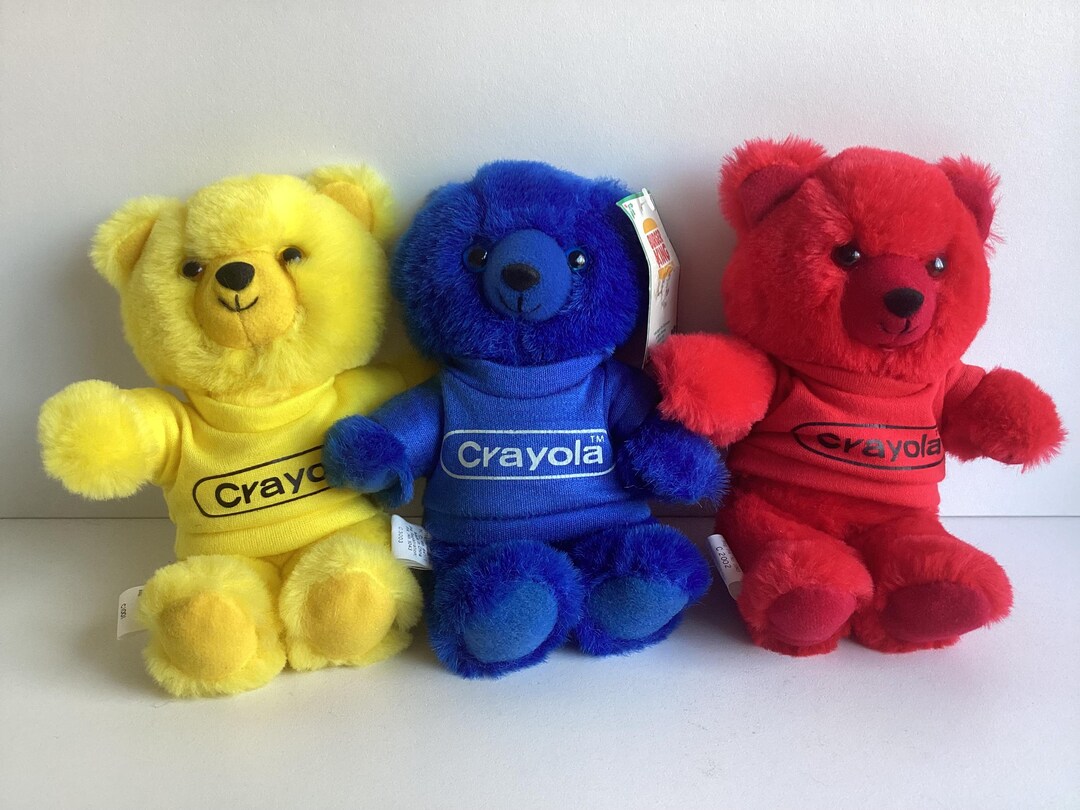 Vintage Burger King CRAYOLA BEAR Plush Lot of 3 Bears - Etsy