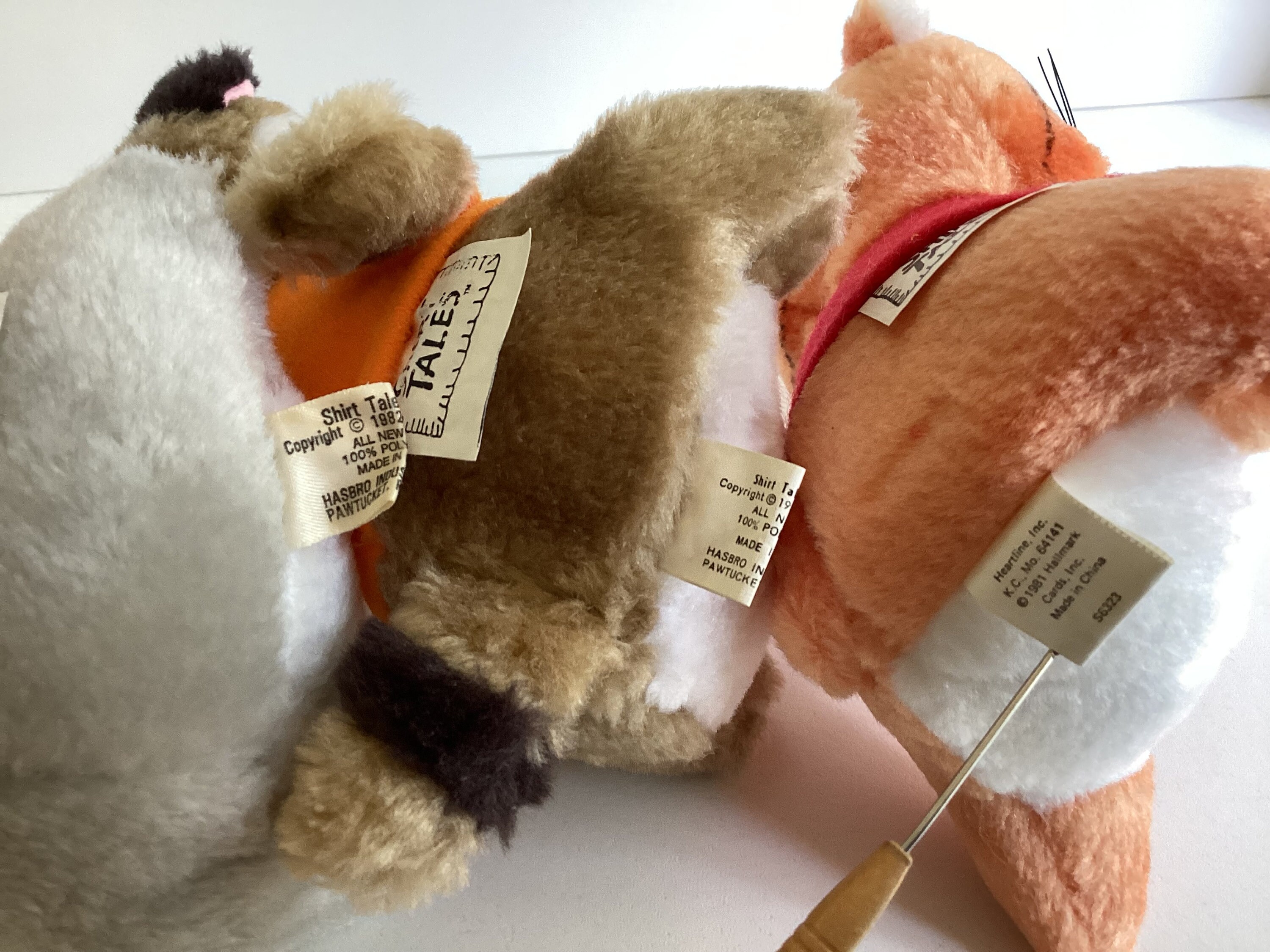 Vintage Hasbro Hallmark SHIRT TALES Plush Lot of 3 - Etsy