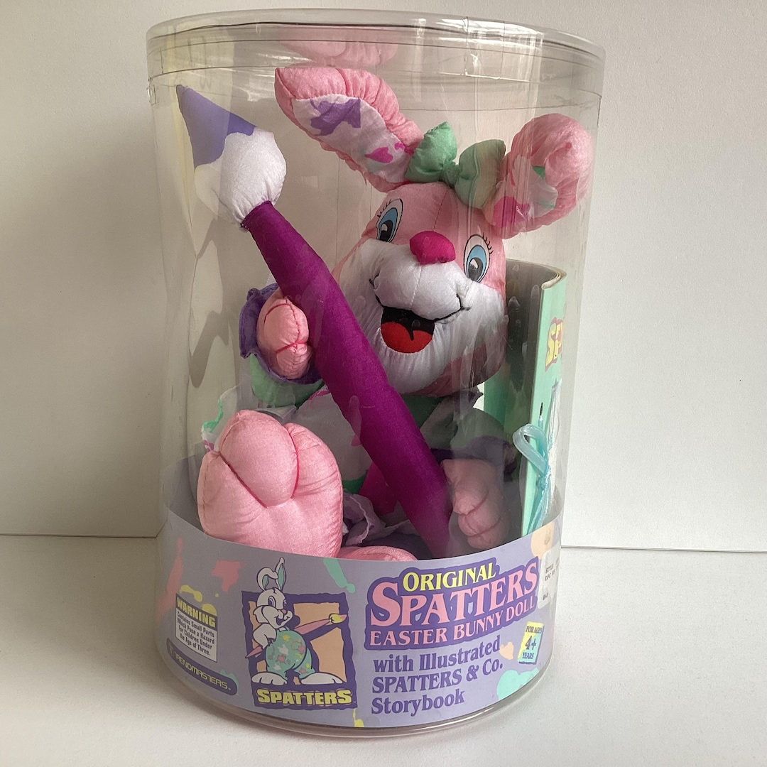 Vintage TRENDMASTERS Spatters & Co Easter Bunny Girl Plush *new in ...