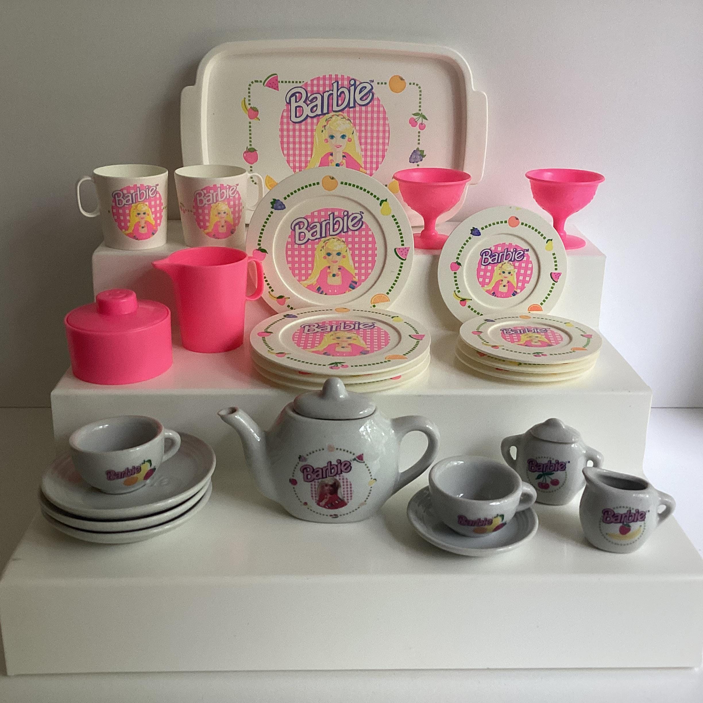 Vintage CHILTON GLOBE Barbie Tea Party Plastic & Porcelain Toy