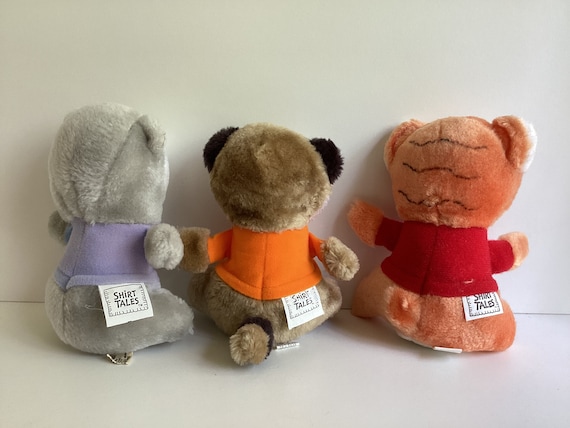 Vintage Hasbro Hallmark SHIRT TALES Plush Lot of 3 - Etsy