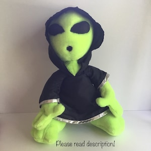 Vintage NANCO Believe Green 90s Alien Large Plush - Etsy