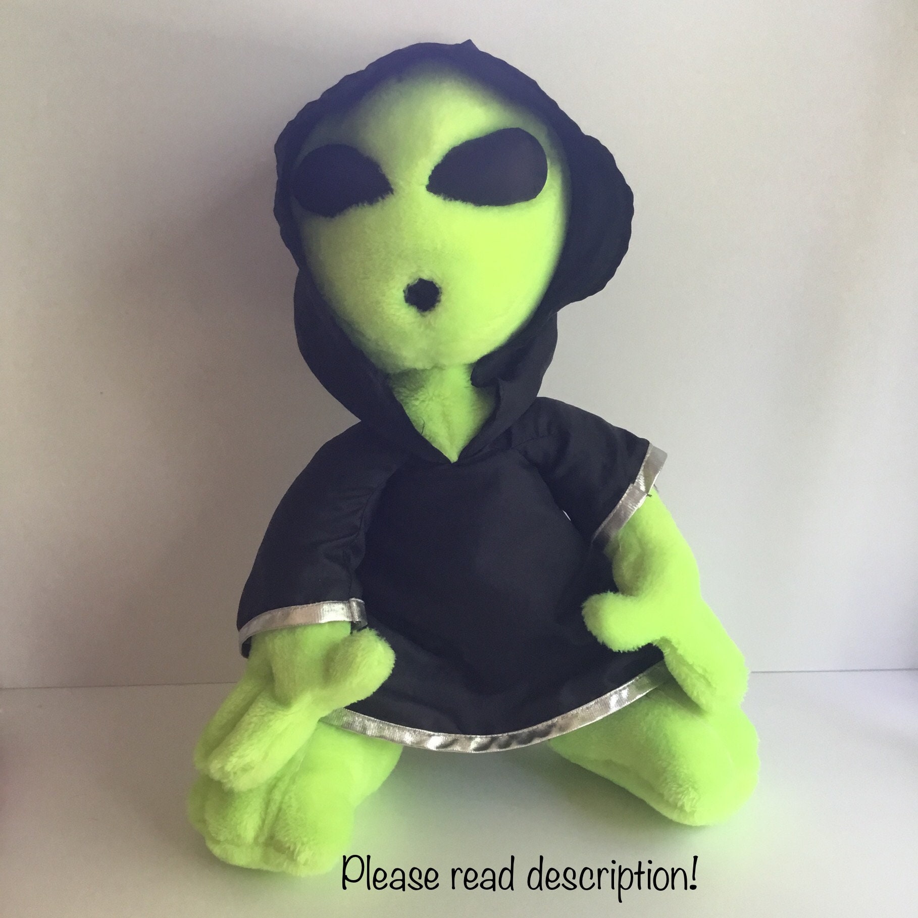 Vintage NANCO Believe Green 90s Alien Large Plush - Etsy