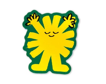 Adesivo in vinile fustellato Gratitude da 3"