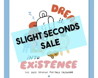 SLIGHT SECONDS* 2026 Calendar (11x11)