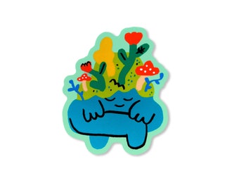 Adesivo in vinile fustellato da 3" per il benessere