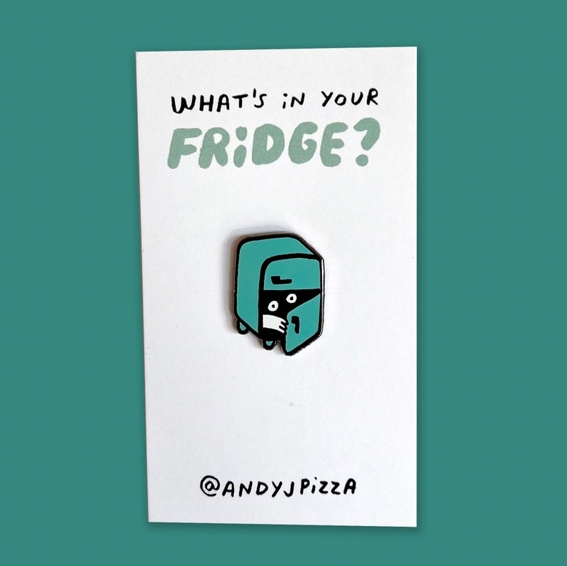 Fridge Enamel Pin - Etsy