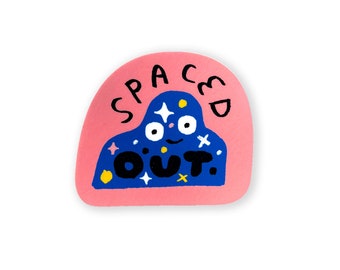 Spaced Out 3" Die-Cut Vinyl Sticker