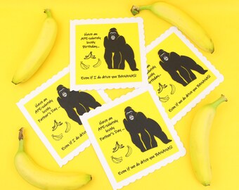Banana Birthday Card Etsy