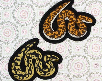 SNAKE EMBROIDERED PATCH Sew on