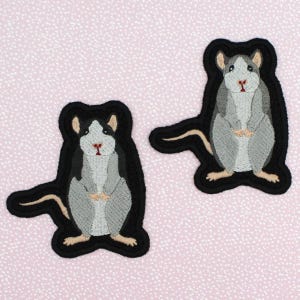 RAT PATCHES, Embroidered patch Sew on