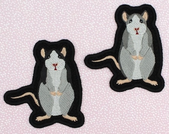 RAT PATCHES, Embroidered patch Sew on
