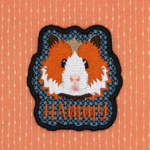 HAMMY HAMSTER PATCH Sew on Syrian Hamster