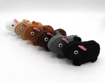 FELT GUINEAPIG BREADS (Guineabreads) vegan felt with stuffing made from recycled plastic bottles