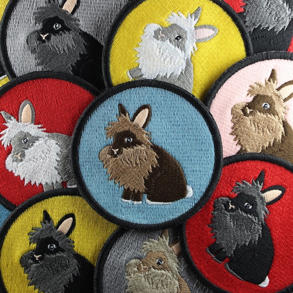 LEEUWHOOFD KONIJNTJES. Gepersonaliseerd of zonder personalisatie. Naai vast