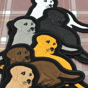 LABRADOR/ GOLDEN RETRIEVER, Embroidered patch Sew on