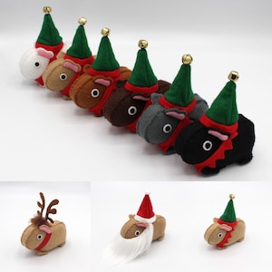 Felt CHRISTMAS GUINEA PIG Accessories with or without Guineapig (please see description)