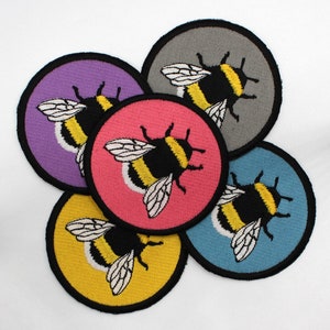 BUMBLE BEE PATCHES. Sew on