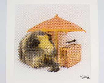 GUINEA PIG SCREEN Prints Signed with mount