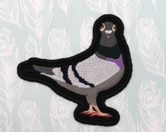 PIGEON EMBROIDERED PATCH Sew on patches